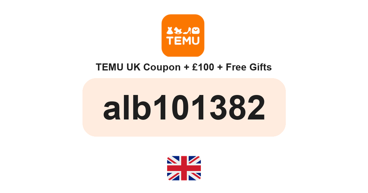 Temu United Kingdom coupon code — £80 bundle and free gifts