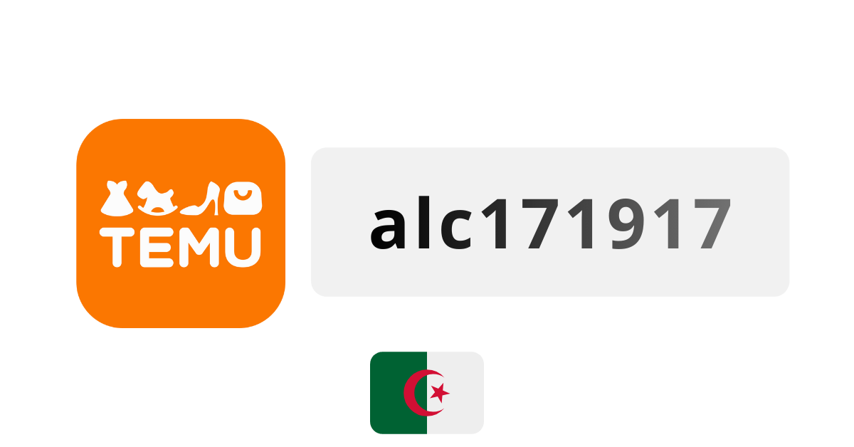 Temu Algeria Coupon Codes