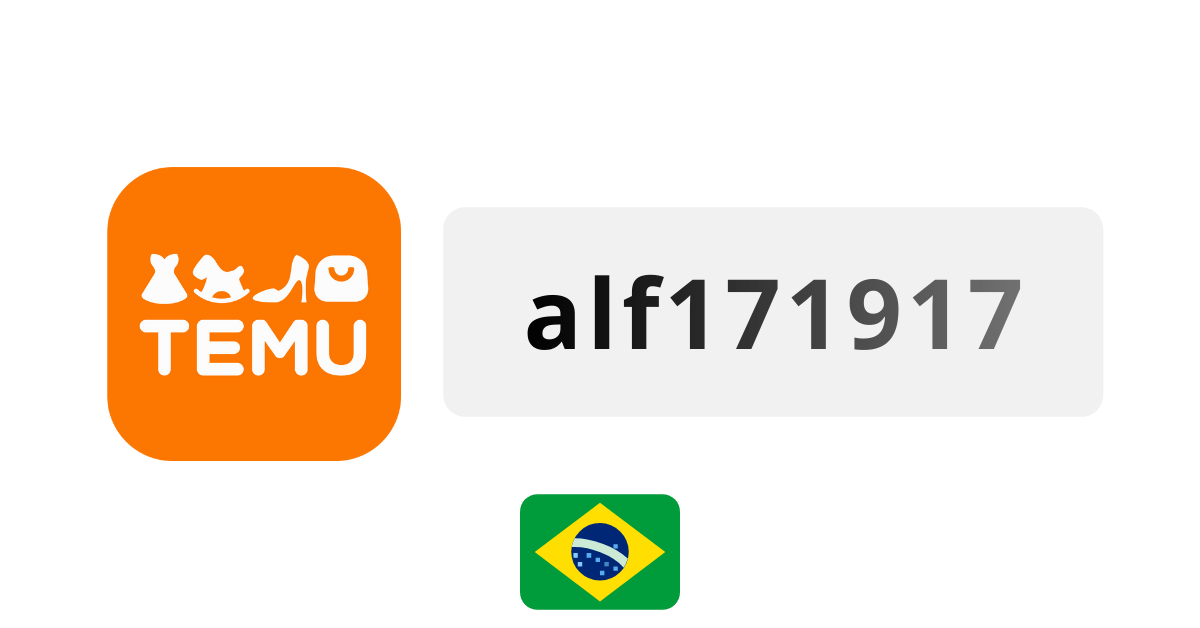Temu Brazil Coupon Codes