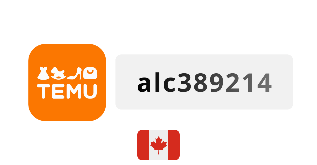 Temu Canada Coupon Codes