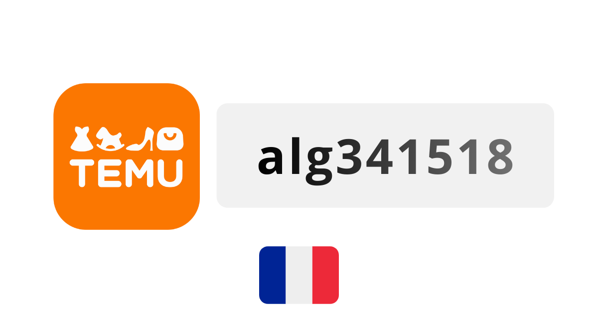 Temu France Coupon Codes