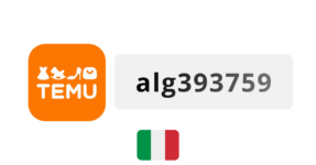 Discover Temu Italy Coupon Code 2026: alg393759