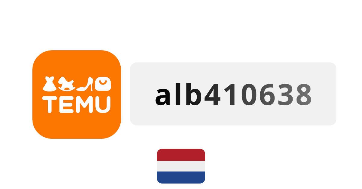 Temu Netherlands Coupon Codes