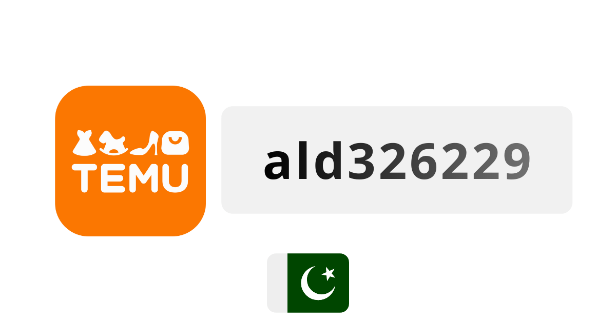 Temu Pakistan Coupon Codes