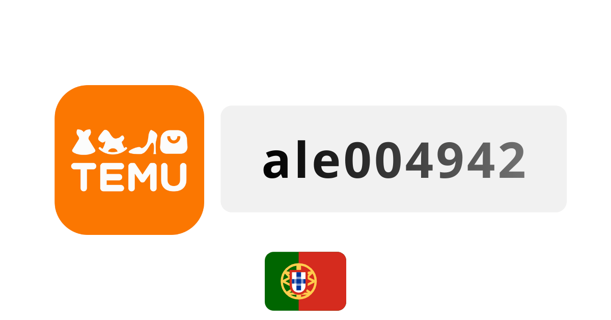 Temu Portugal Coupon Codes