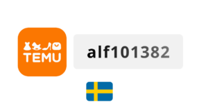 Temu Sweden Coupon Code 2026: alf101382
