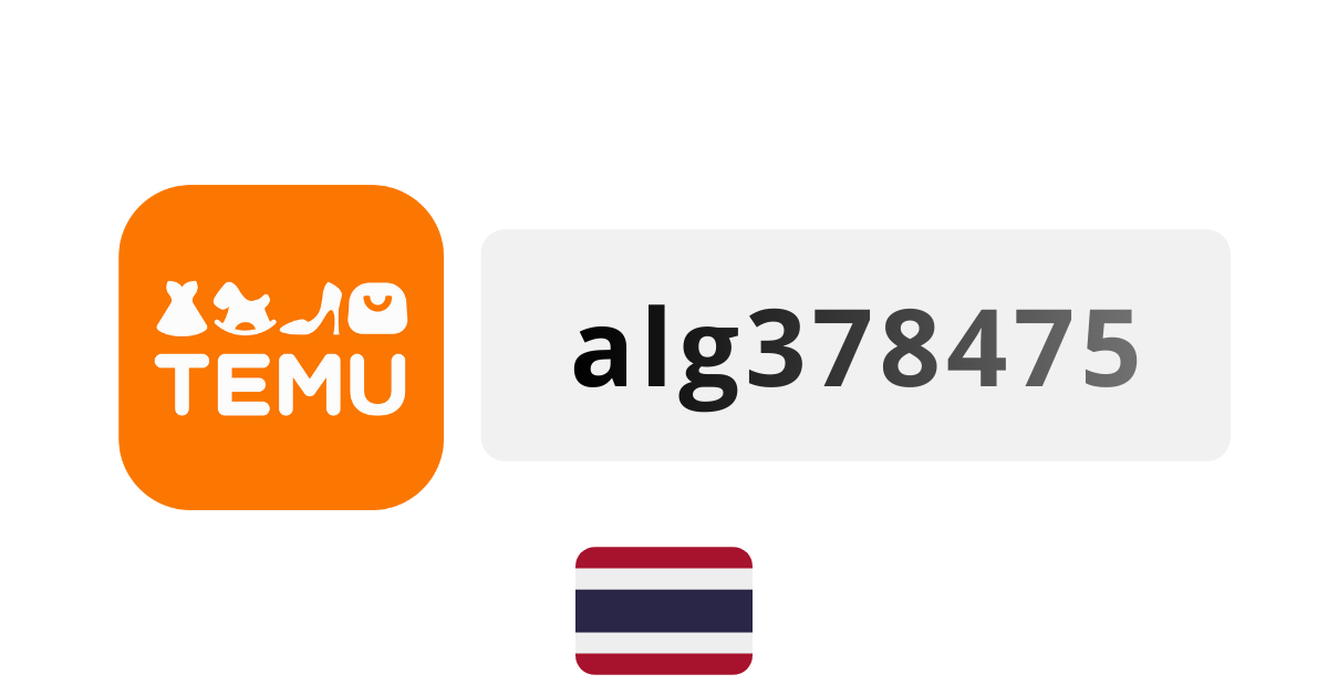 Temu Thailand Coupon Codes