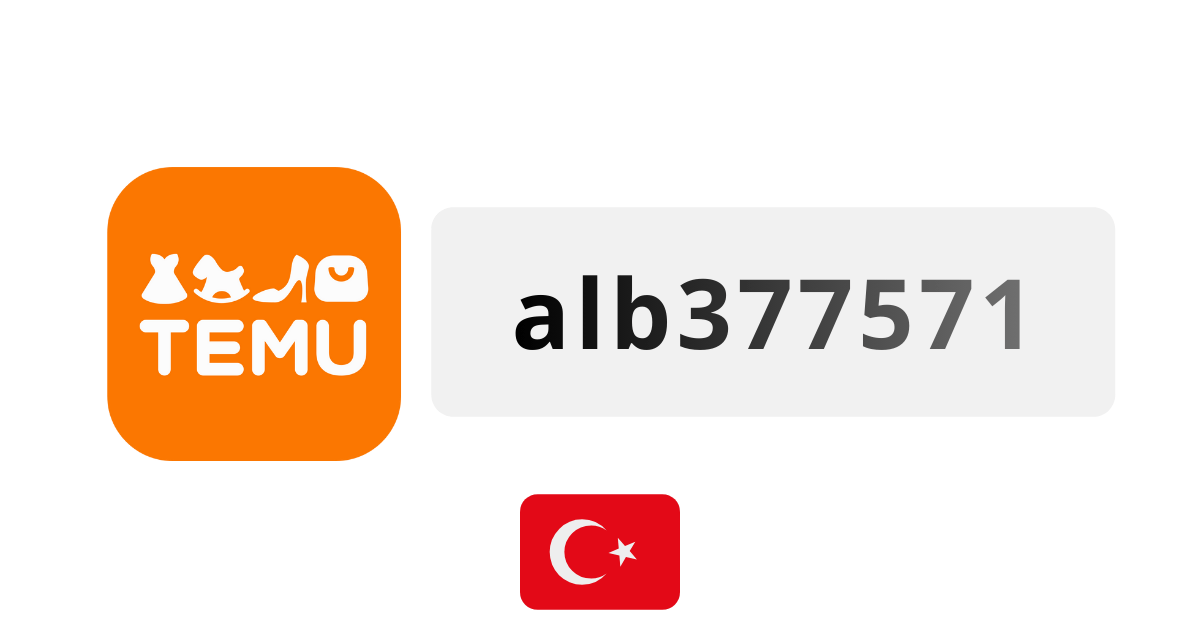 Temu Turkey Coupon Codes