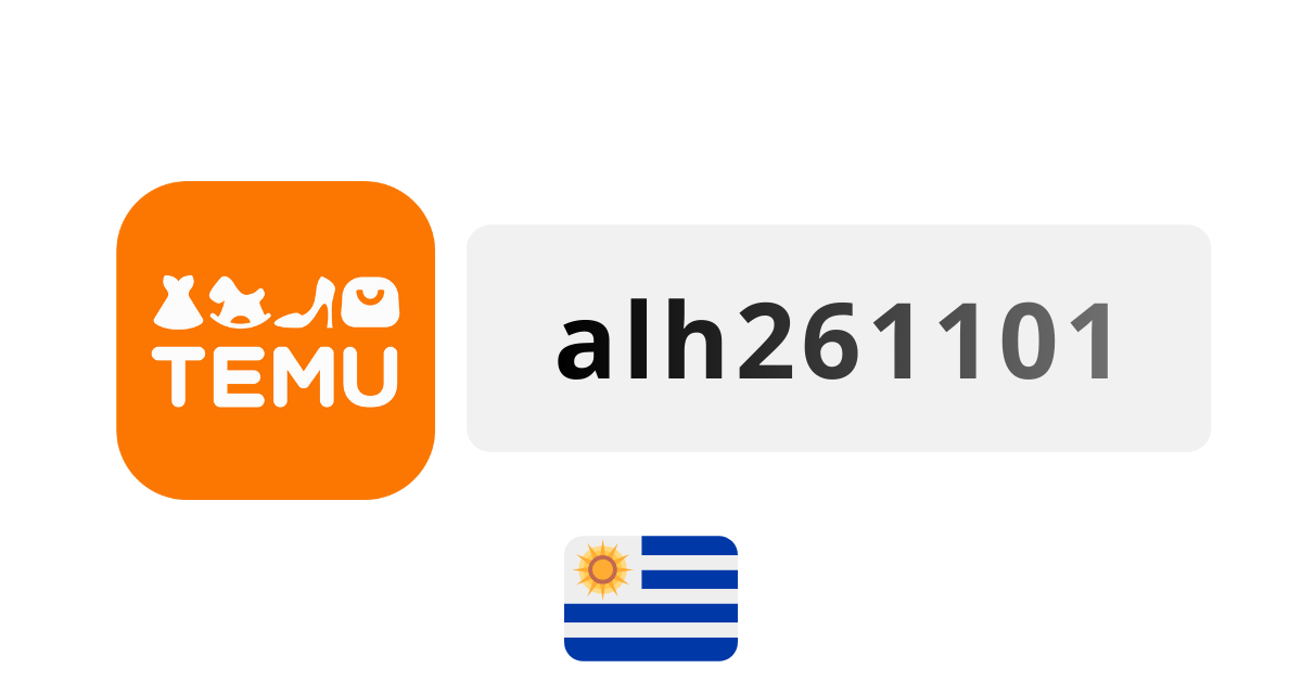 Temu Uruguay Coupon Codes